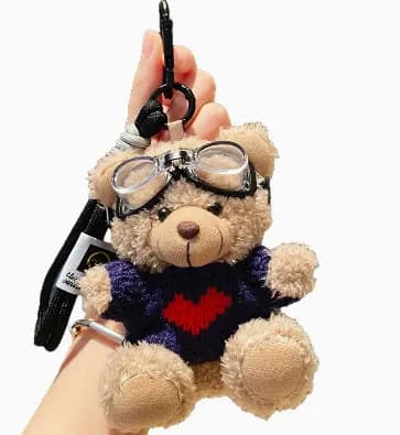 Custom Teddy Bear Plush Keychain & Bag Charm 鈥?OEM customization reference