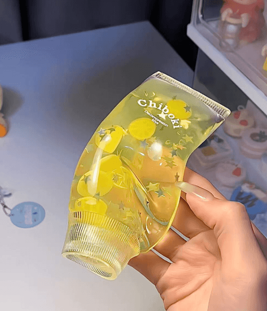 Custom TPR Tube Squishy Toy — Actual hand-pressed sample reference