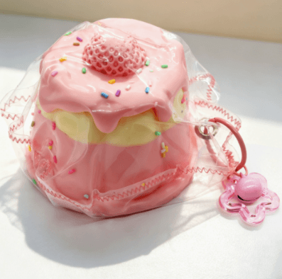 Dessert Cake PU Squishy Keychain Assortment 鈥?Close-up detail