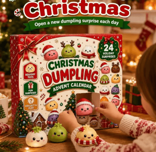 Christmas Mystery Dumpling Squishy Advent Calendar — Calendar opening reference