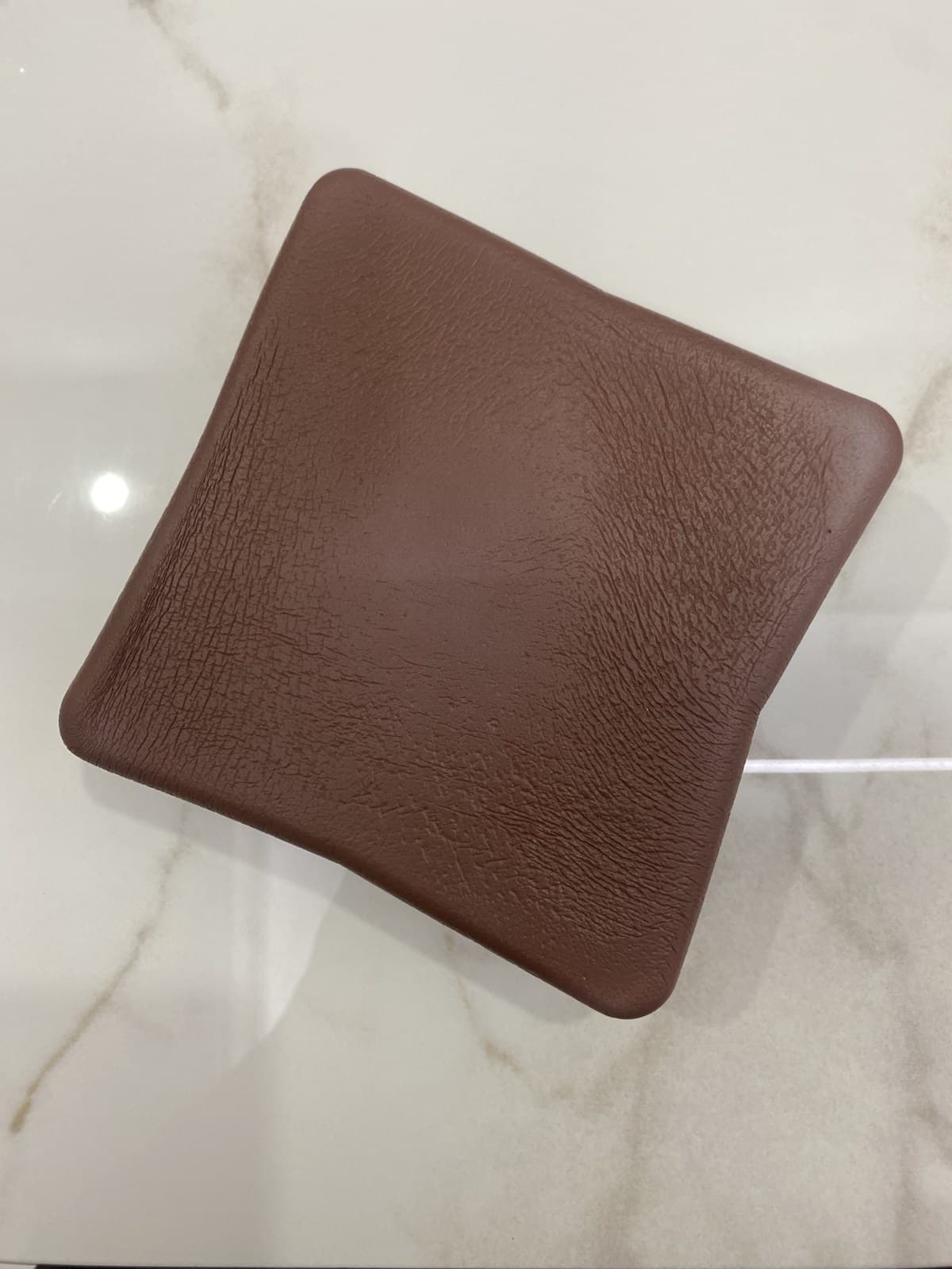 Custom PU Food Squishy Toys — Realistic & Ultra-Slow Rising — Brown square design