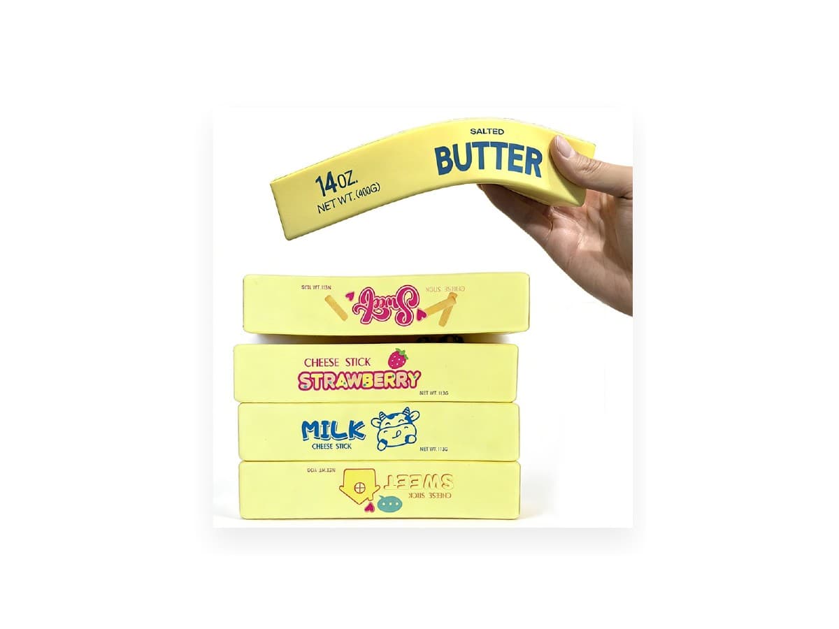 Butter stick squishy toys