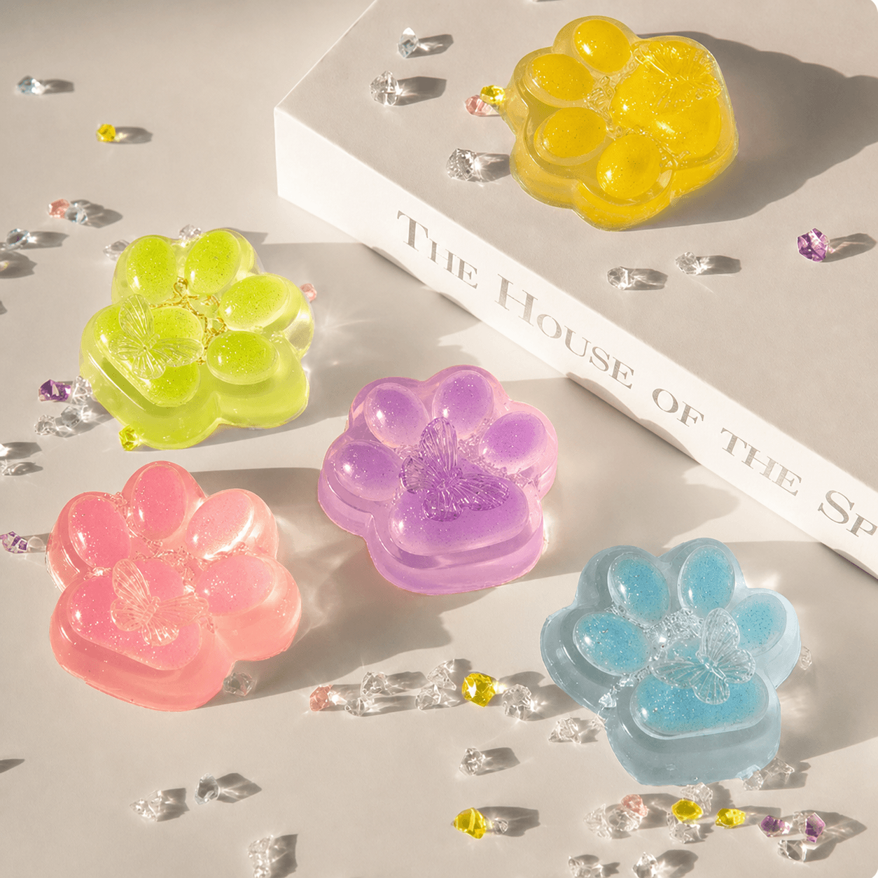 Wholesale Crystal Clear Cat Paw Squishy — Product view