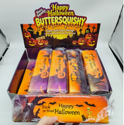 ready stock Halloween butter bar squishy squeeze toy wholesale retail display
